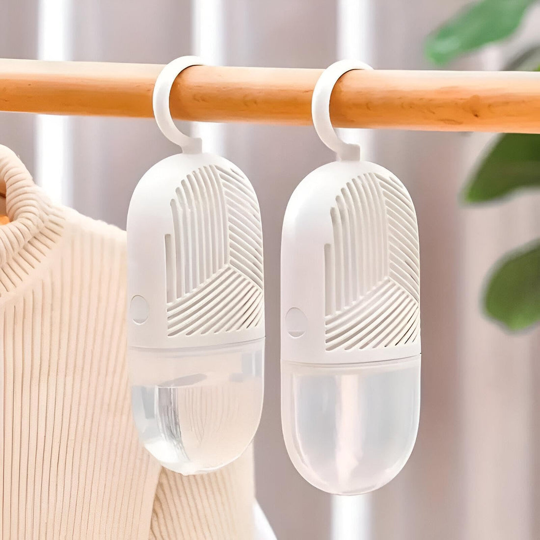 Hanging Moisture Absorber Box - Handle moisture problems in your home using this moisture management tool, which is perfect for cupboards, bathrooms, kitchens and other wet areas! (2 pcs)