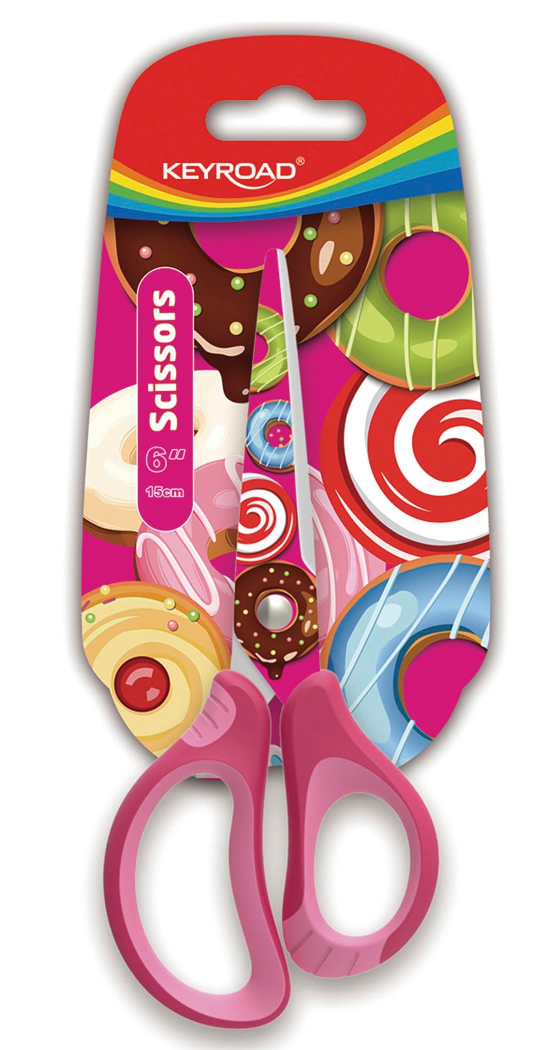 Keyroad KIDS SCISSORS KEYROAD COLORD METAL CARD 15 CM MODEL KR971675