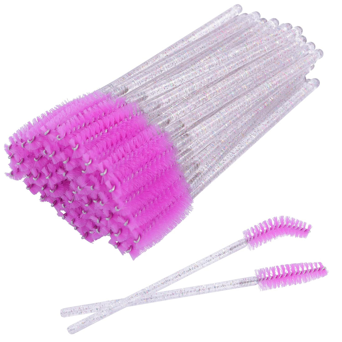 Eyelash Brush, YITOU Disposable Makeup Brushes Mascara Brushes Eye Lashes Brush Crystal Wands Applicator Kits for Eyelash Eyebrow Extensions, Spoolie Tool, Bristles