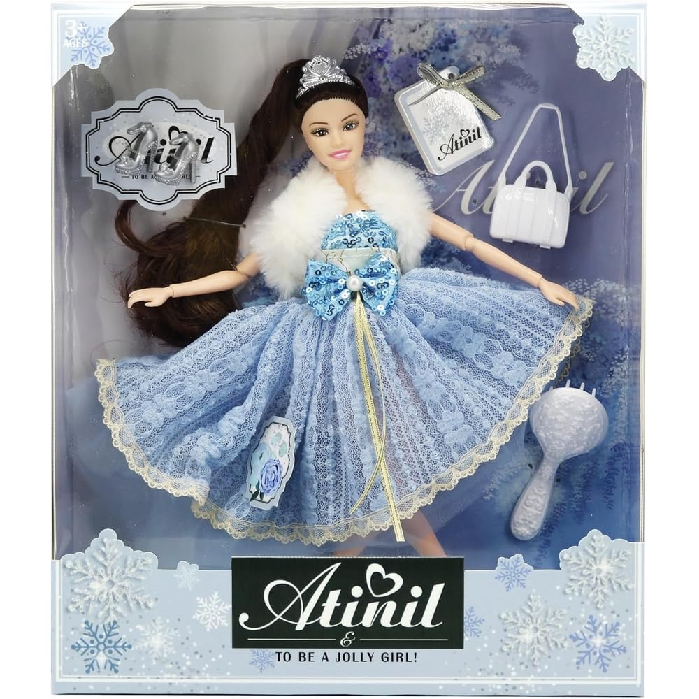 Atinil Princess With Blue Dress & Accessories - WX129-3