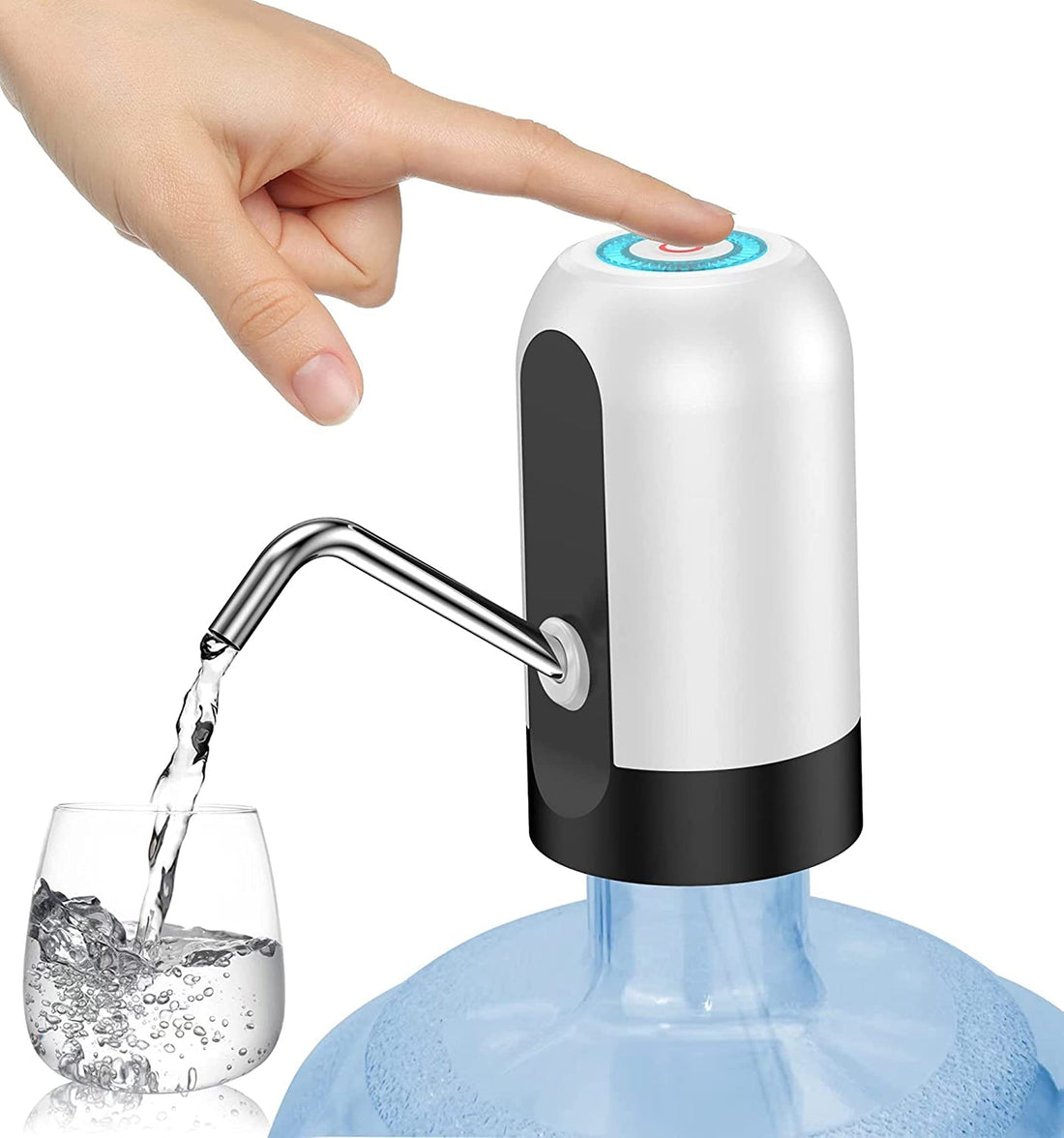 Cortes Automatic Water Dispenser USB Rechargeable Battery Water Pump for 20 Litre Bottle Electric Can with Built in Copper String Benefits Water can Pump