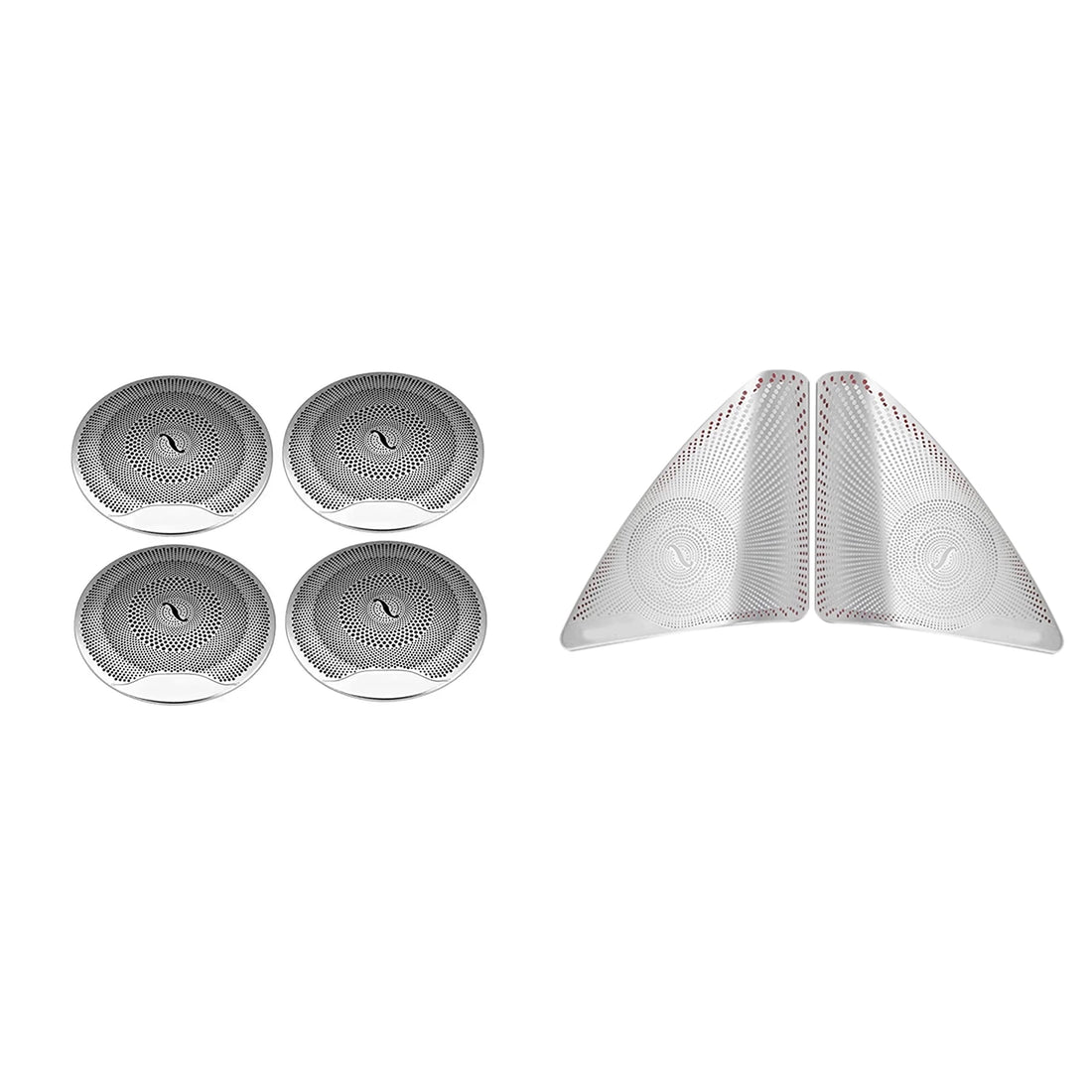 For Mercedes Benz New C Class W205 2013-2020 Car-styling stainless steel Car Door Audio Speaker Decorative Cover Trim