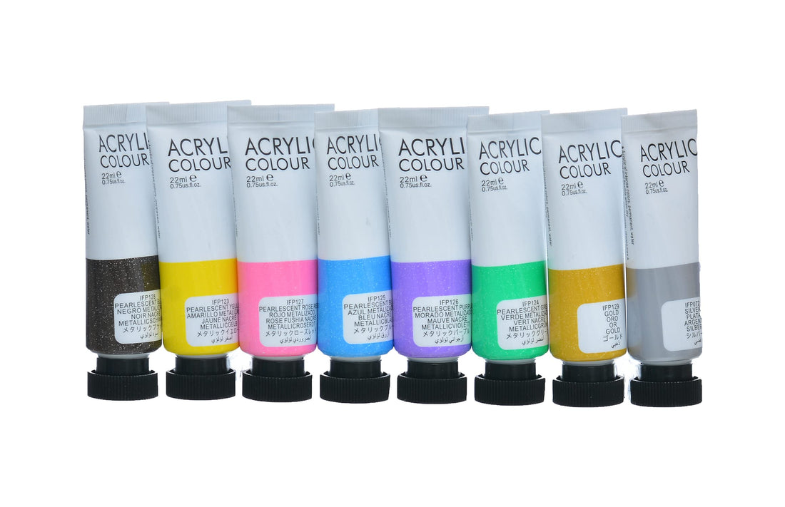 Art Rangers FEA0822T-M Acrylic Metallic Colour Set Of 8 Colours - Multi Color