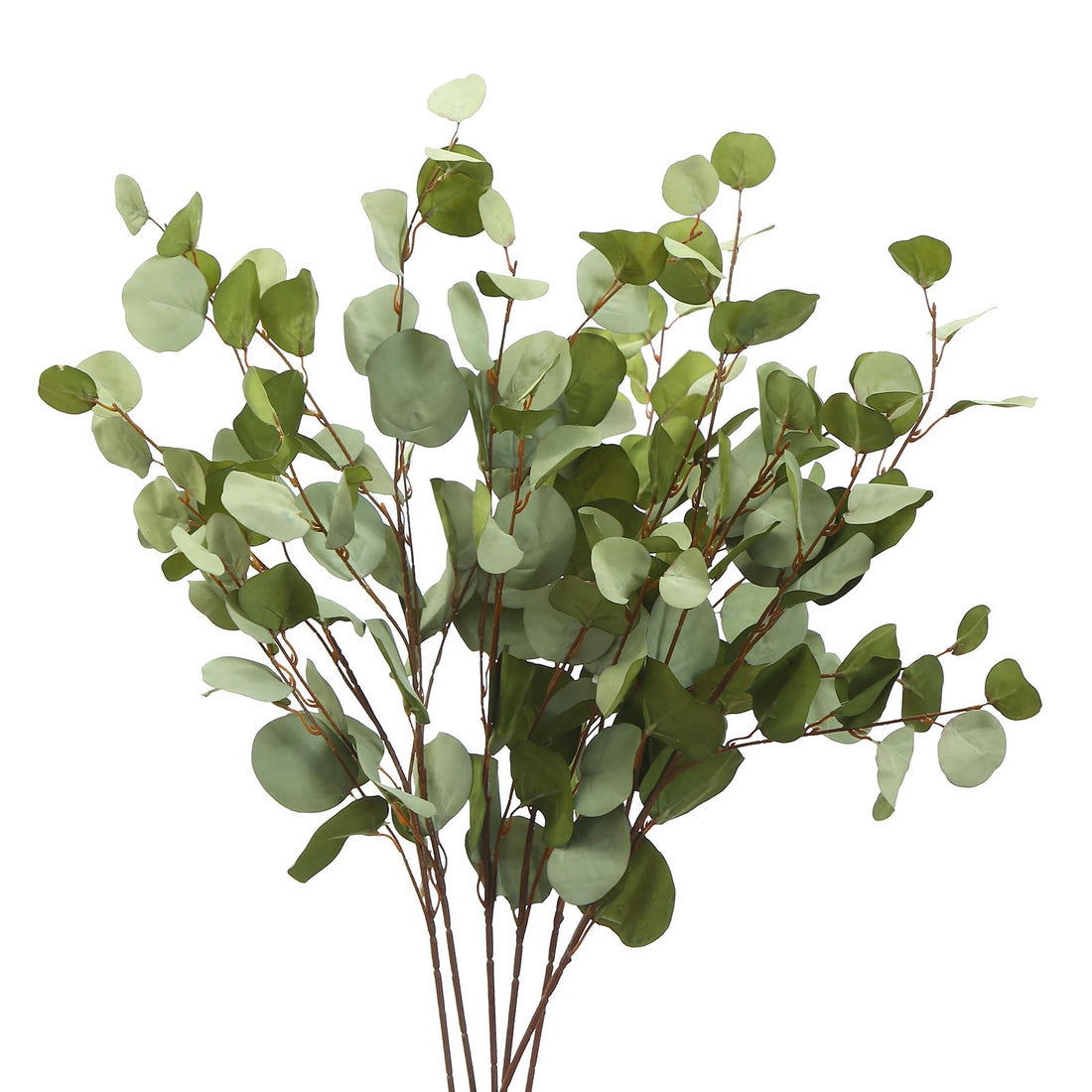 3 PCS Artificial Eucalyptus Stems Long 33" Fake Eucalyptus Leaves Branches for Vase Home Wedding Party Decorations, Green