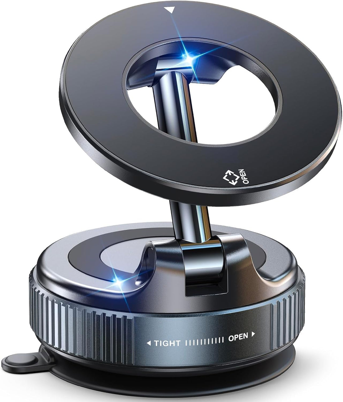 YUVA 360° Vaccum Magnetic Phones Holder, Magnetic Car Phone Mount, Hands-Free Suction Cup Phones Holder for Car/Gym/Mirror/Shower, All Vehical Mount Compatible with All Mobile (Extended)
