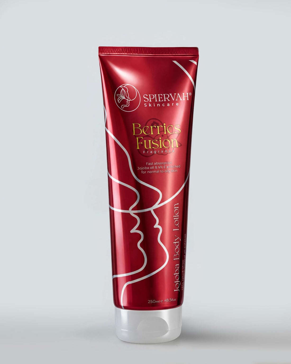 SPIERVAH Berries Fusion Jojoba Body Lotion, Fast Absorption, Vitamin E Enriched, Normal to Oily Skin, 250ml