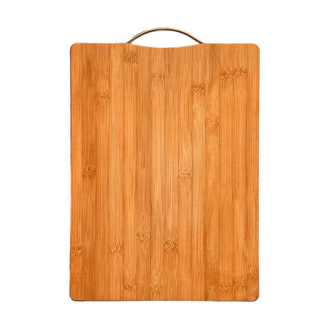 Bamboo Chopping Board for Kitchen, Durable Wooden Cutting Board for Chopping Vegetables Meat, Slicing Board (Large (38 x 28 cm))