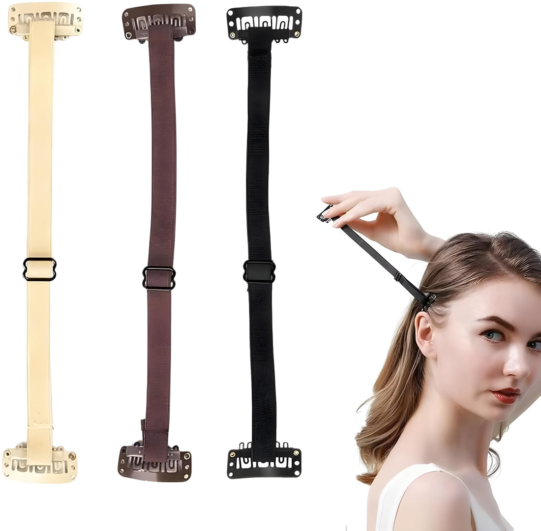 3 Pieces Invisible Face Lift Tape Set with Clips for Lifting Eyebrows and Eyes Adjustable for Hair