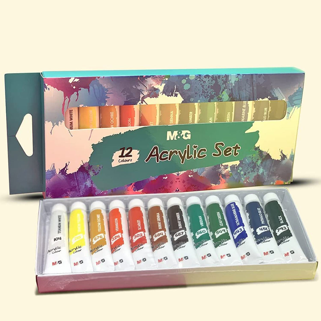 M&G Acrylic Paints 12 Ml - Set Of 12Pcs