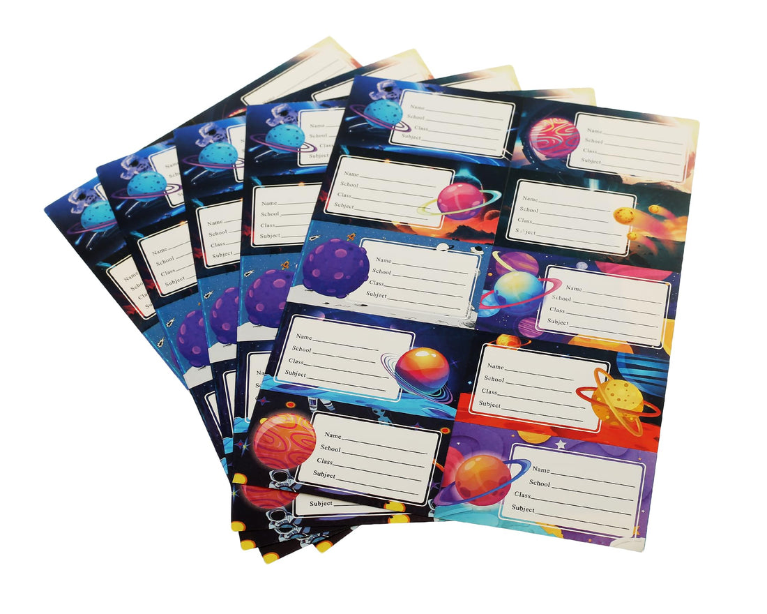 Elmaayergy LABEL-6 Colourful Adhesive School Name Tag, Made With Premium Material For Durability And Long-Lasting Use - Multi Colour