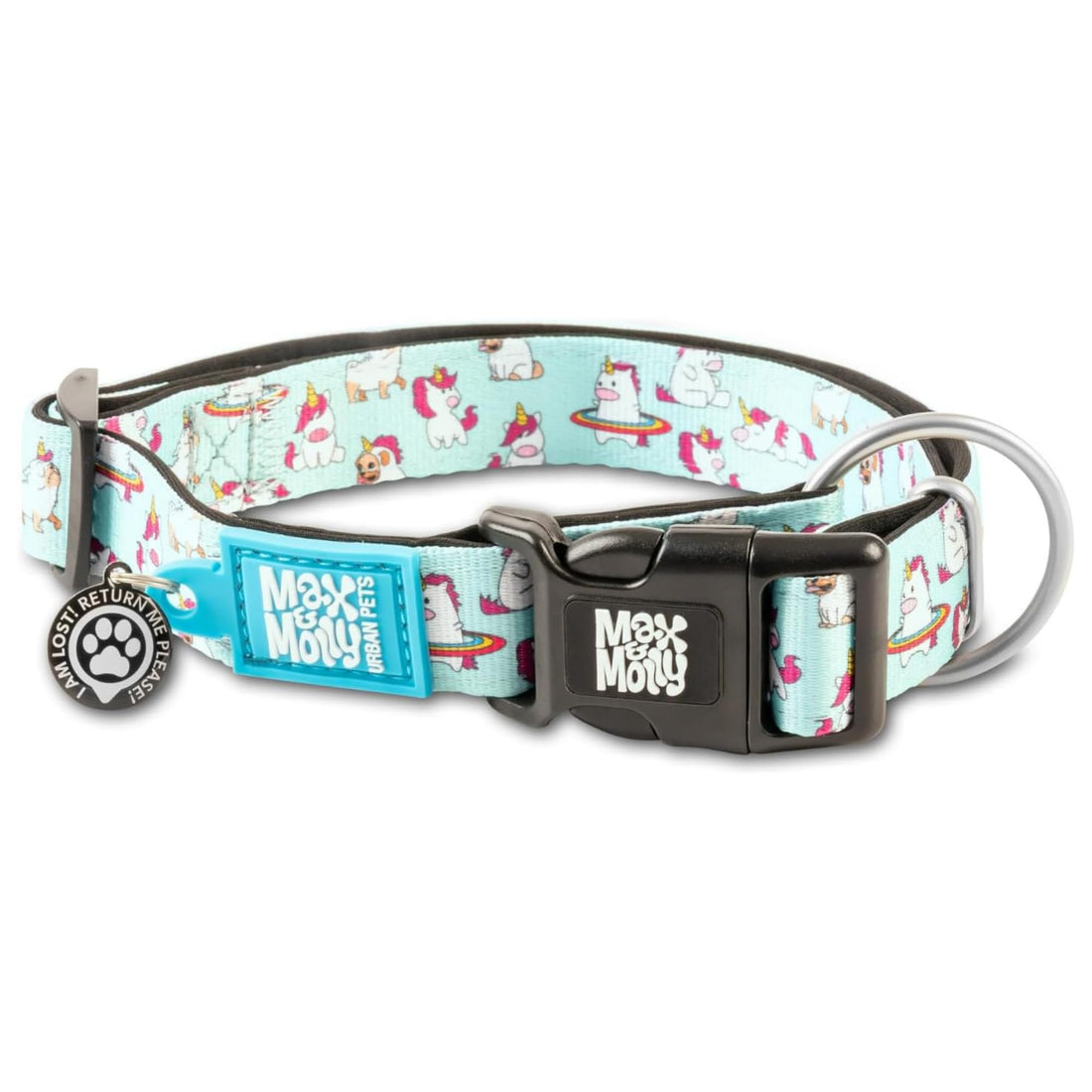Max & Molly Urban Pets Smart ID Collar - Design Unicorn/S SIZE
