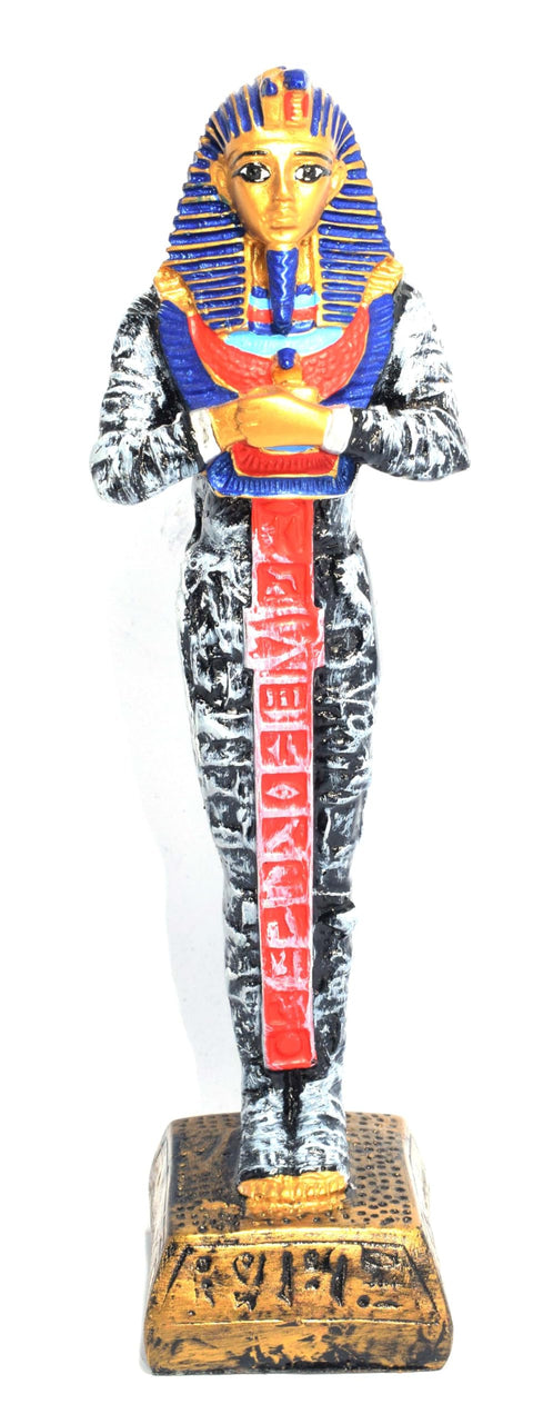 immatgar pharaonic Standing king tutankhamun Statue ancient Egyptian souvenirs gifts for women and men Home Décor Sculpture Pharaohs art (MultiColor5-24 CM Long)