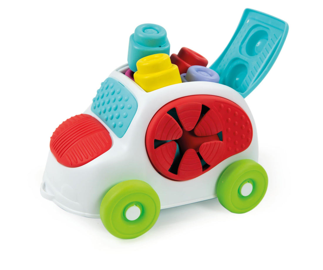 Clementoni Soft Clemmy Car, Touch, Move And Play, Sensory Car, Sensory Toy, Multicolor