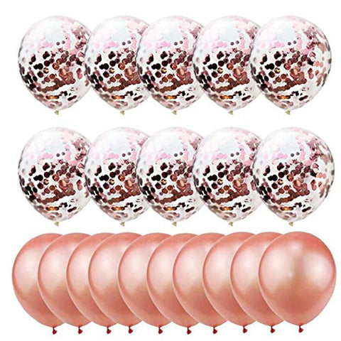 10pcs/set Rose Gold Latex Balloon Wedding Baloon Confetti Balloons Birthday Party Decoration Ballon