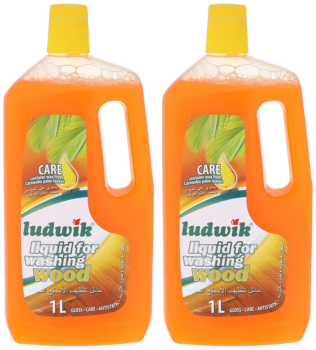 Ludwik wooden surfaces liquid cleaner, 1 liter - 2 pieces