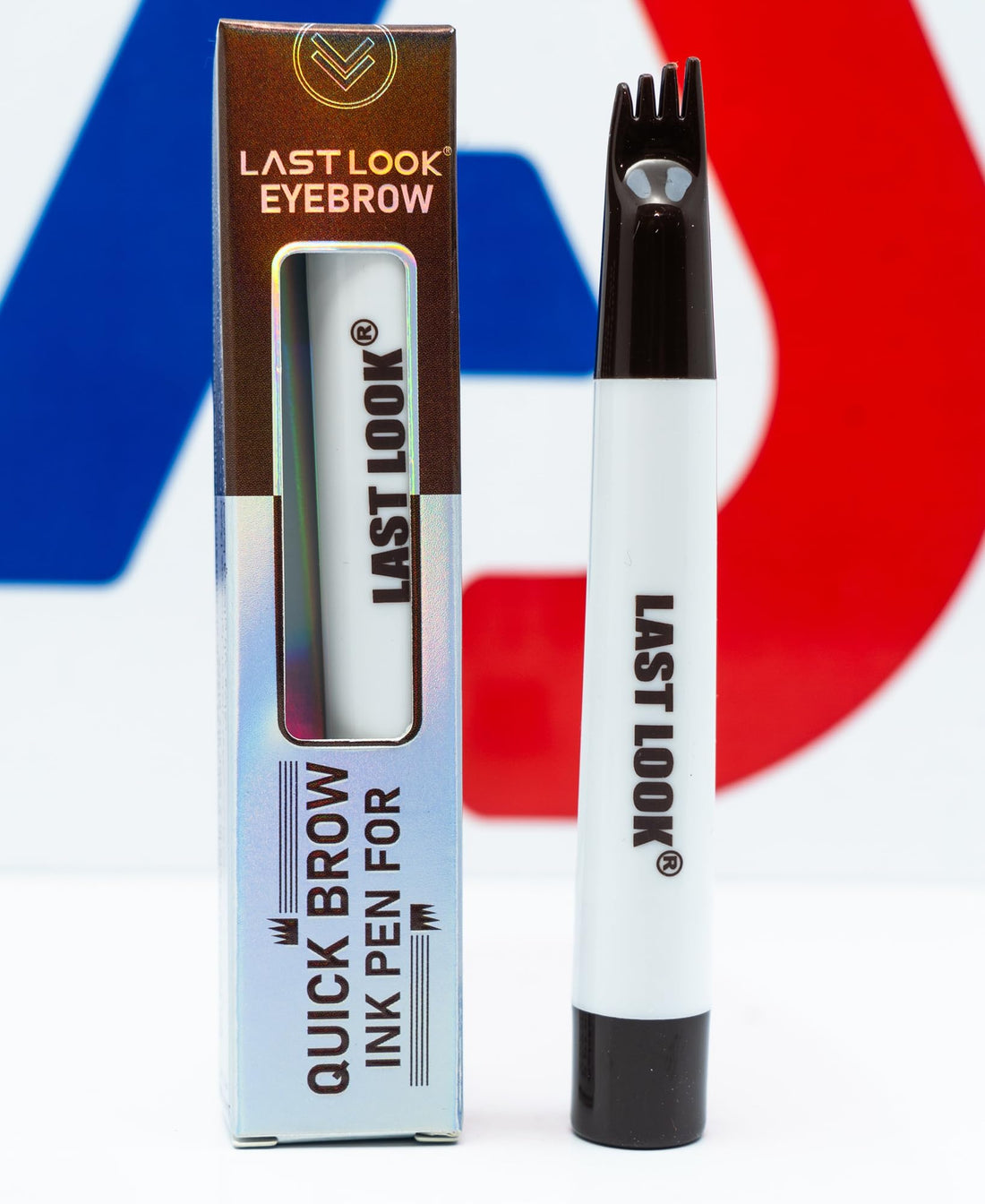 Last Look Quick Brow Ink Pen, Fork-Tip Applicator, Chocolate