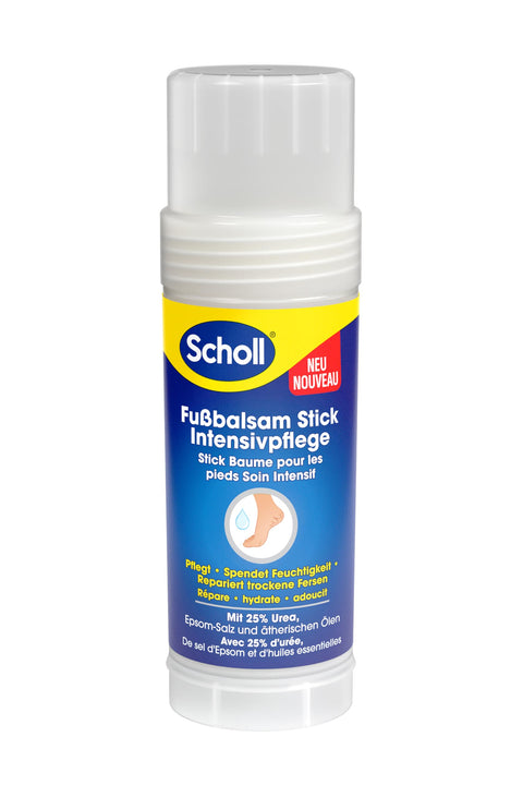 Scholl Intensive Nourishing Foot Balm Stick, for Repairing Very Dry and Cracked Heels, Intensely Moisturising for Healthy Feet with 25% Urea, Epsom Salt and Essential Oils