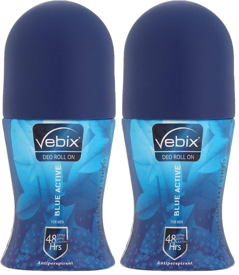 Vebix roll-on blue active male, 50 ml (Pack of 2)