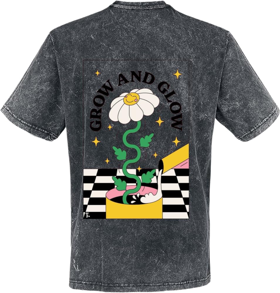 Grow and Glow T-shirt washed back