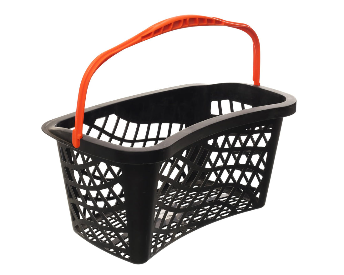 Large Plastic Shopping Basket with Handle – Durable & Spacious for Retail and Home Use, Model XJL - Multicolor