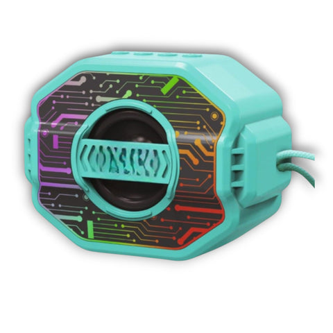 Sub Bluetooth Speaker NFD-228– Portable Wireless Subwoofer RGB LED, FM Radio with AUX Input and Rechargeable Battery for Smartphones, TV,Tablets, and Computers (Multicolor)