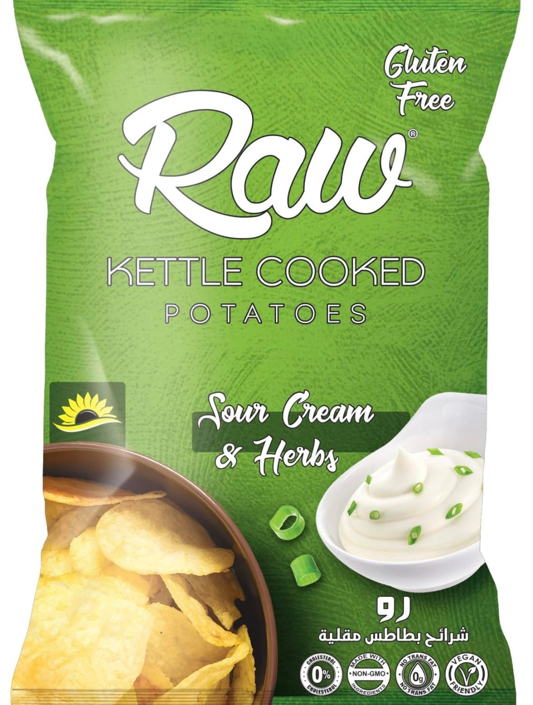 Raw Kettle Cooked Potatoes Sour Cream 100-110