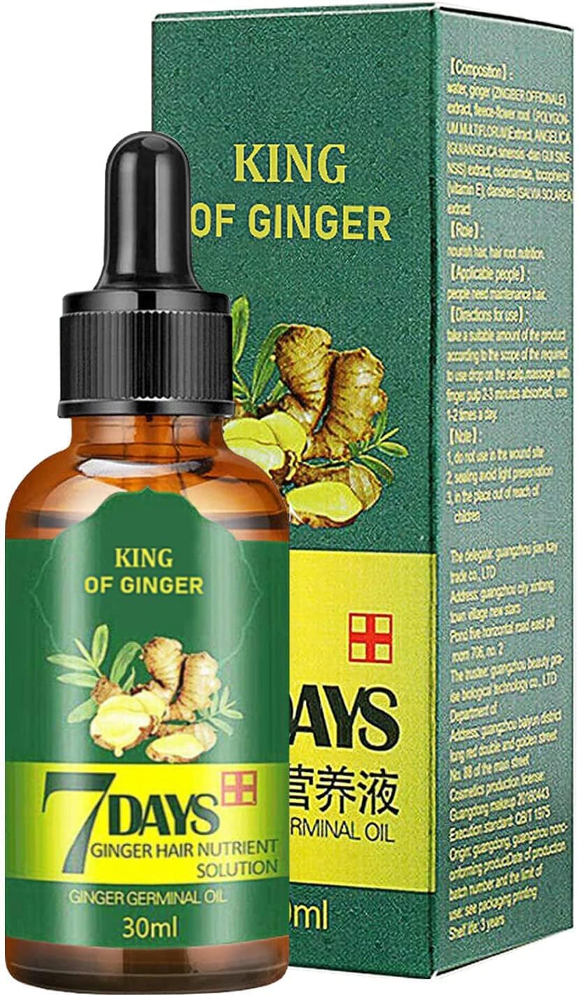 Hair Regrowth Serum, Ginger Essential Oil & Germ Serum for Hair Loss Treatment-For Longer Growth (30ml)