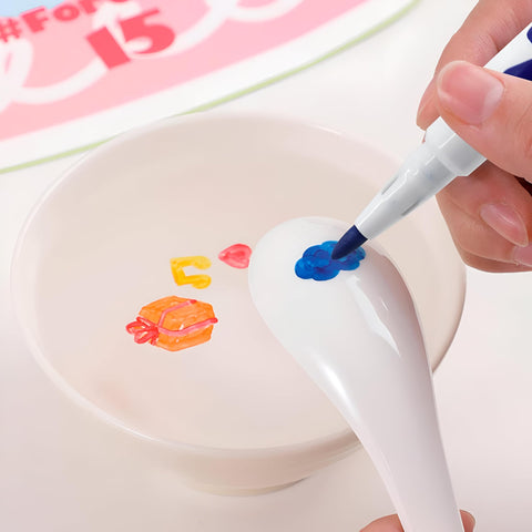 Al-Israa Magic Floating Water Marker Pens, Water Coloring Pen Floating Water Drawing Pens, Toys for Kids Boys and Girls, Drawing, Painting, Art, 12 Pieces with Carrying Case and Bonus Accessories
