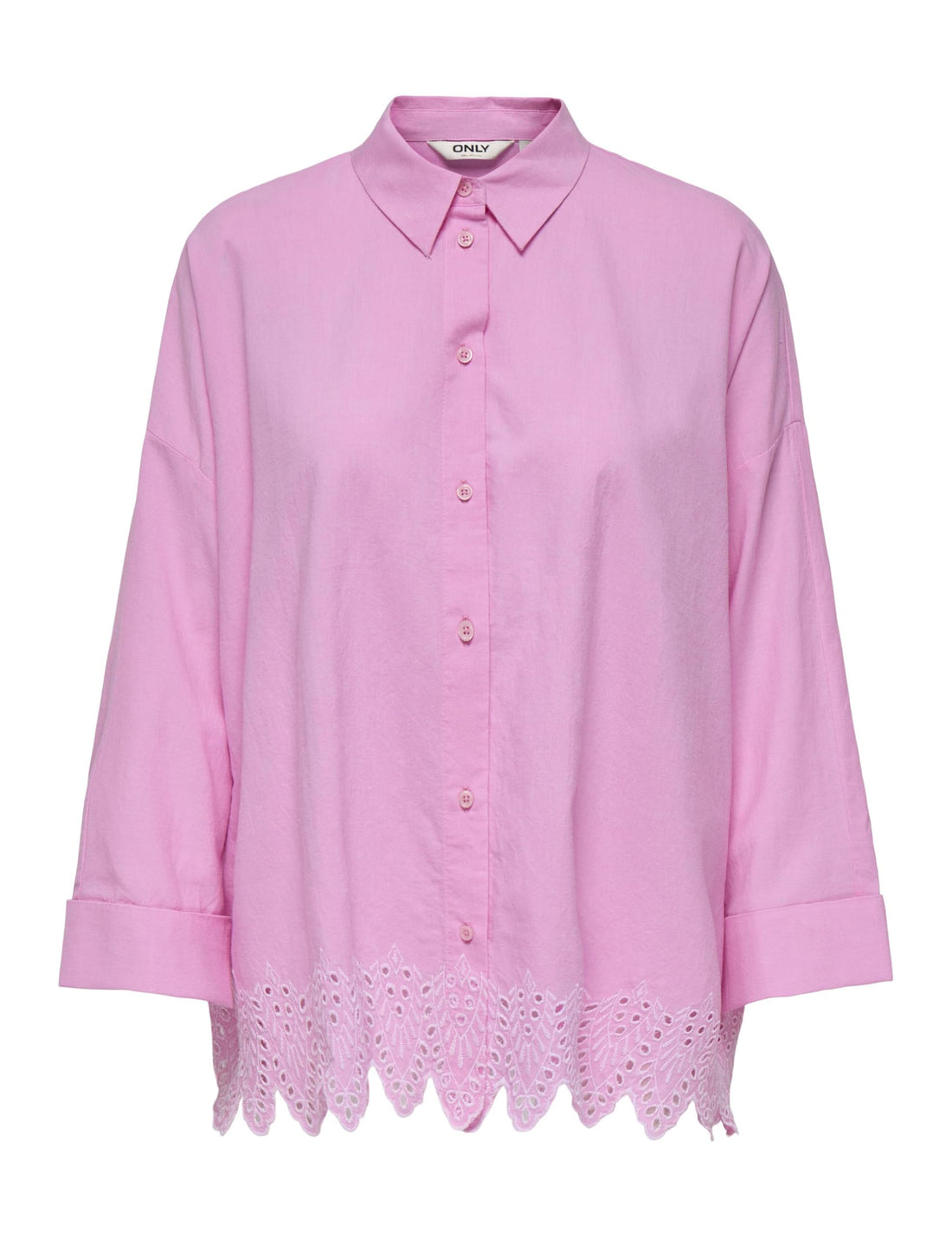 ONLY Womens ONLGRACES TULUM LS EMB SHIRT WVN Modern