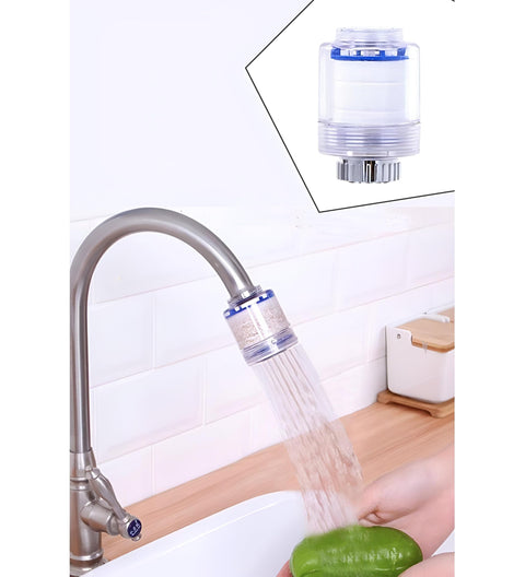 Water Filter - Universal Faucet 360 Degree Rotating Faucet Integrated System Water Purifier Faucet Air Purifier for Kitchen Bathroom Sinks Efficient Filter for Pure and Healthy Drinking Water