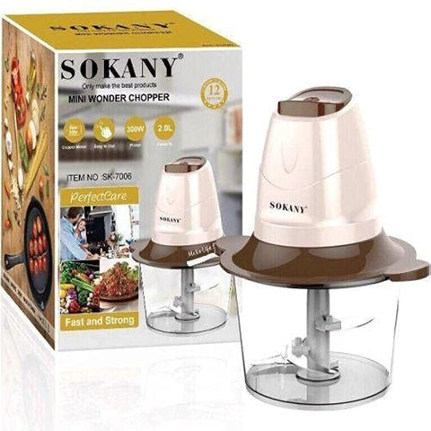 Mini Wonder Chopper SOKANY 300 W 2 LITTER,Multicolor