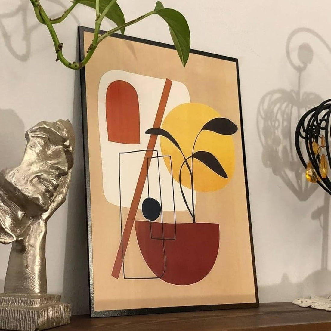 Boho decor Small tableau, Home and office decoration, Room decoration, gift. A4 size
