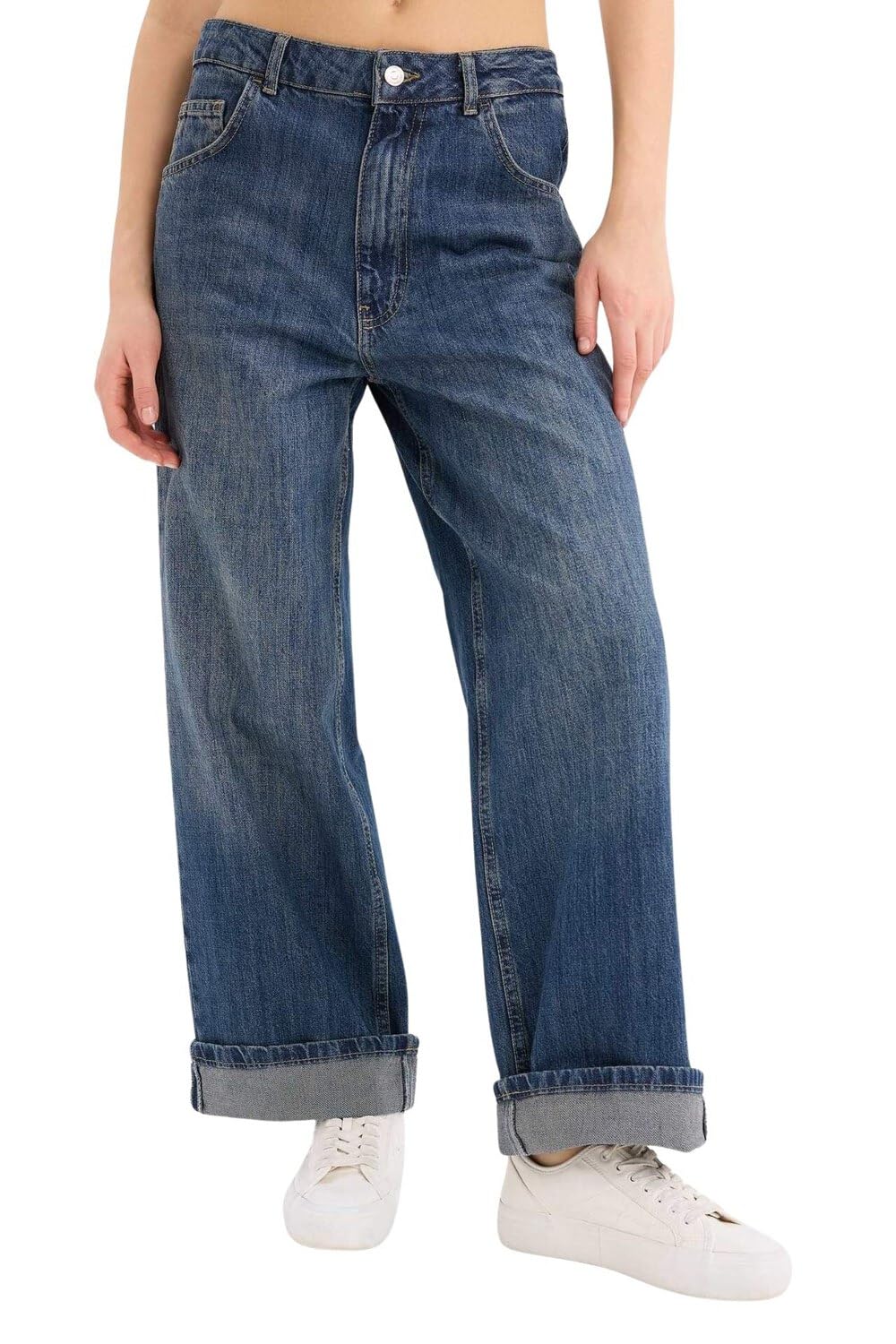 DeFacto Womens Special Collection Baggy Denim Trousers Trousers (pack of 1)