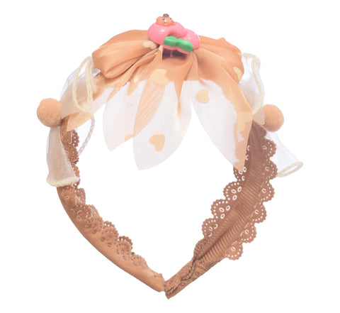 Stylish Bow Headband – Beige
