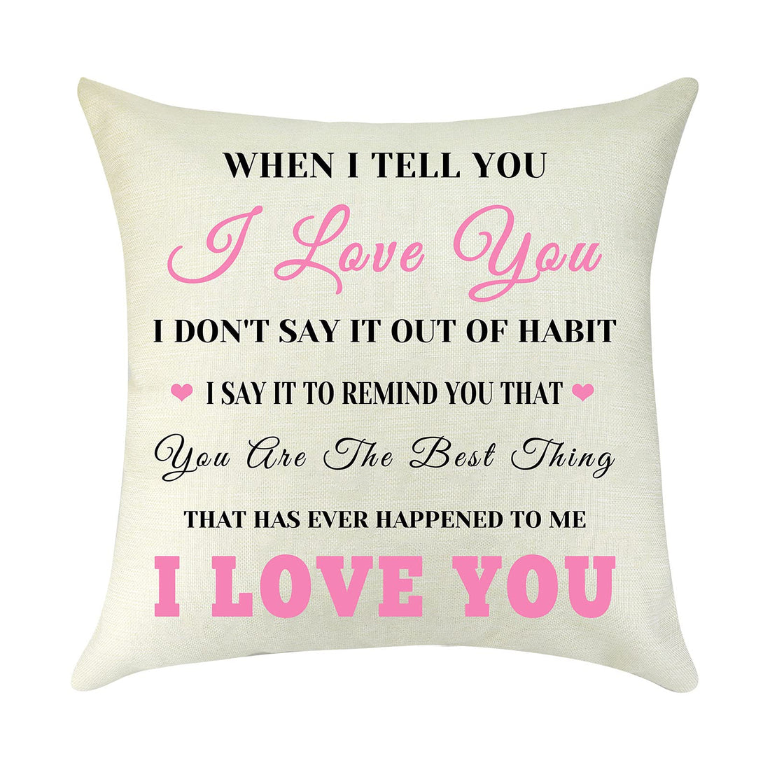 to My Girlfriend to My Wife Gift Decorative Pillow Case Couple Gift Valentine's Day Christmas Anniversary Birthday Gifts for Women Throw Pillow Cover Cushion Cover Pillowcase for Sofa Car 18"x 18"