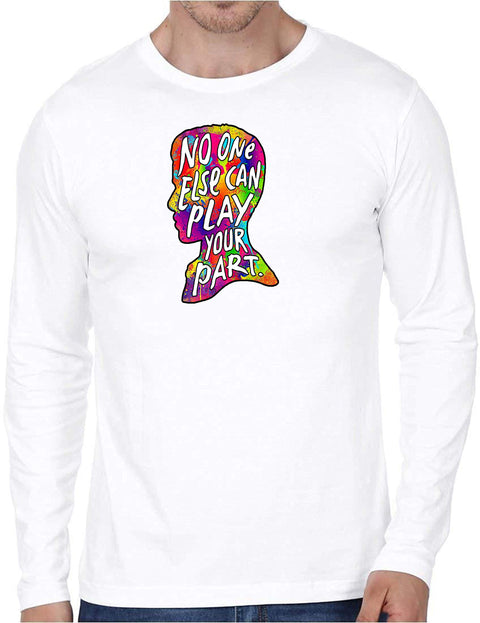 Glow In The Dark Cotton T-Shirt Full Sleeve O22 - XXL