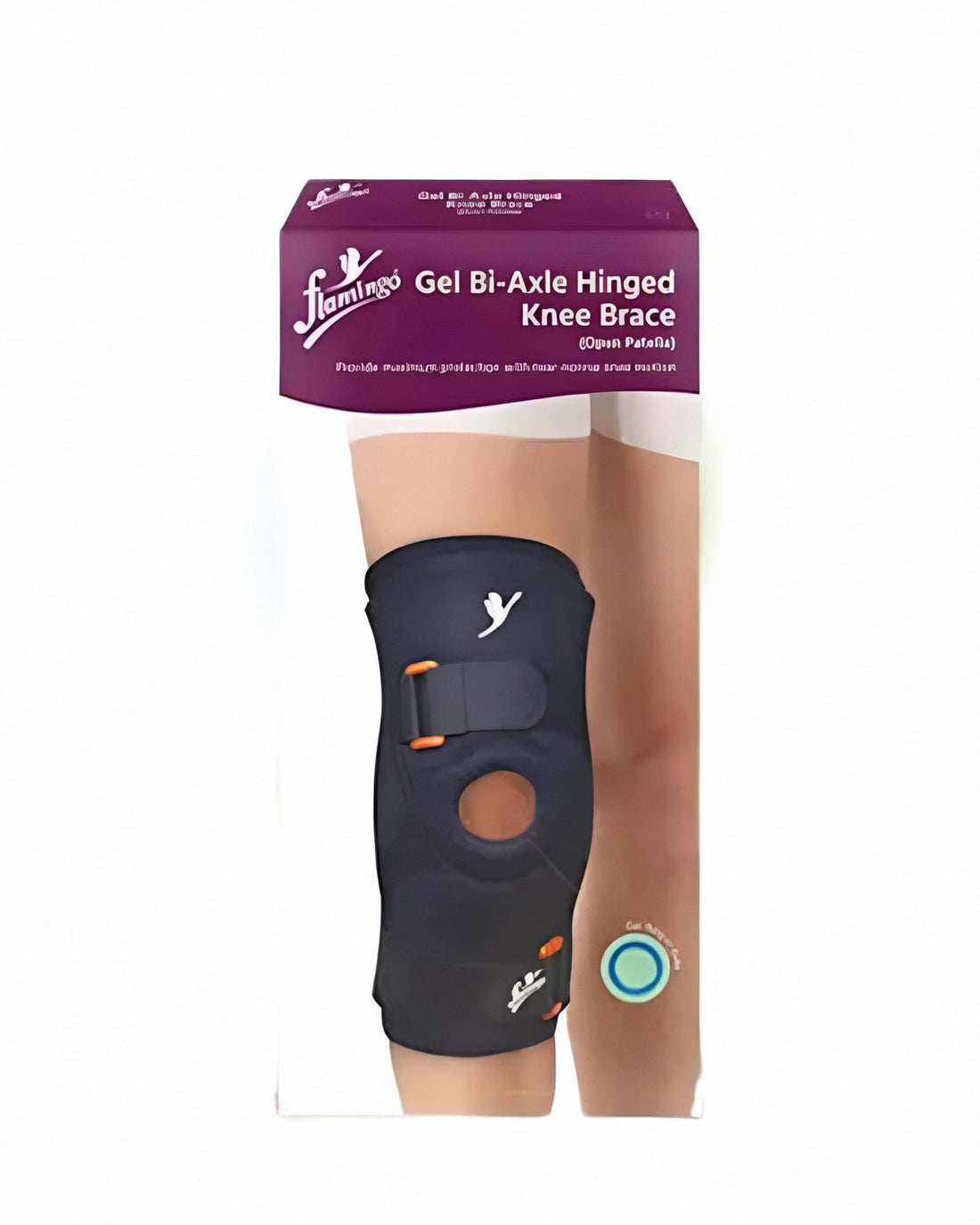 Knee Brace, Side Hinged Knee Brace, Adjustable Support, Open Patella, for ACL, Meniscus Injuries Beige (XL)