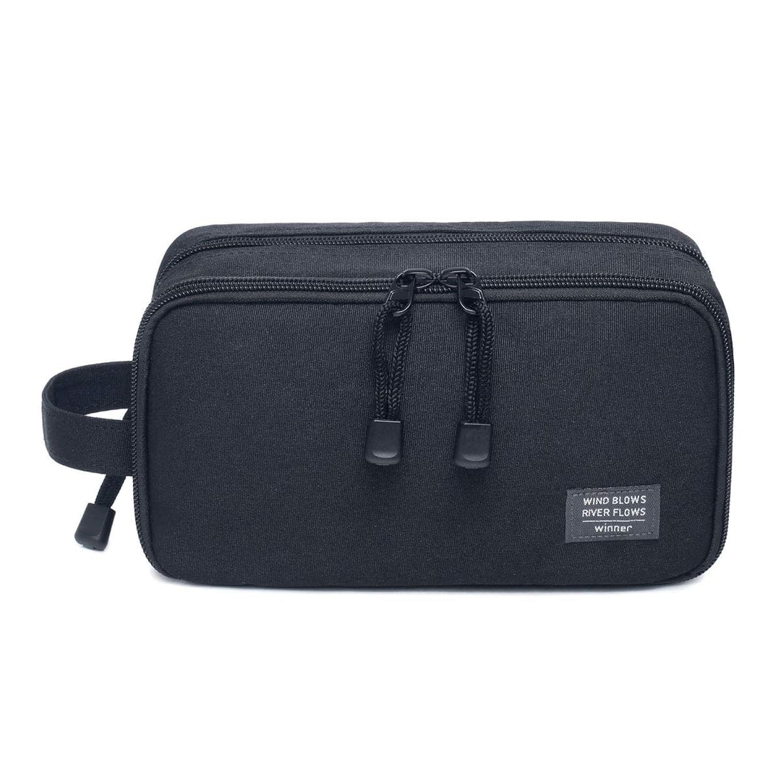 JORYEE Men's Waterproof Travel Toiletry Bag Small Dopp Kit Organizer (Black)