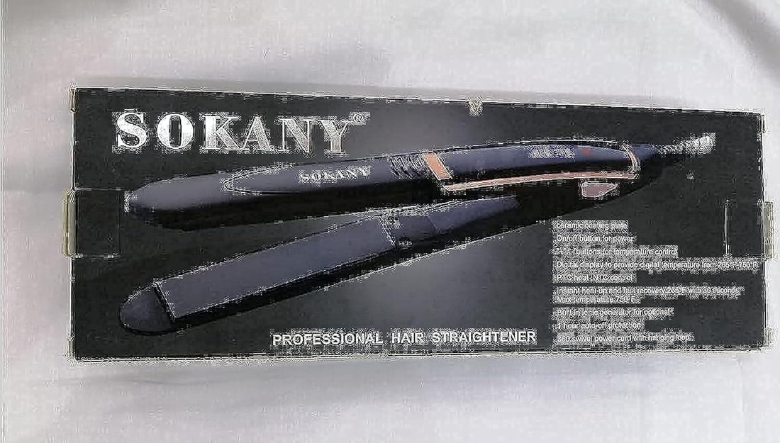 Sokany Professional Hair Straightener Digital Temperature From 265F to 750F