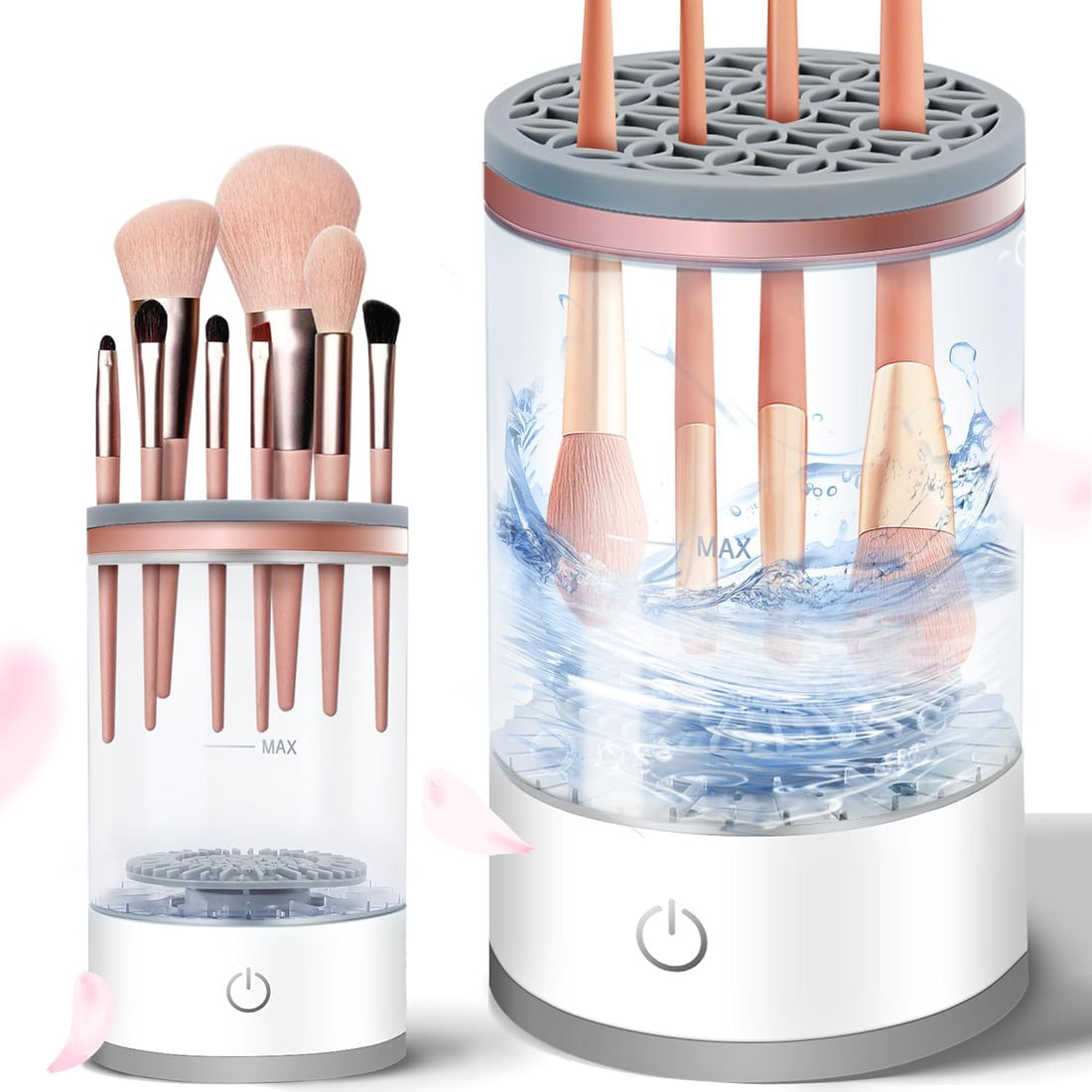 Plan A Automatic Makeup Brush Cleaner Machine, Beauty Brush Cleaner Automatically Rotates for All Kinds of Makeup Brushes, USB Powered Rotating Tool for Cleaning Cosmetic Brushes and Tools