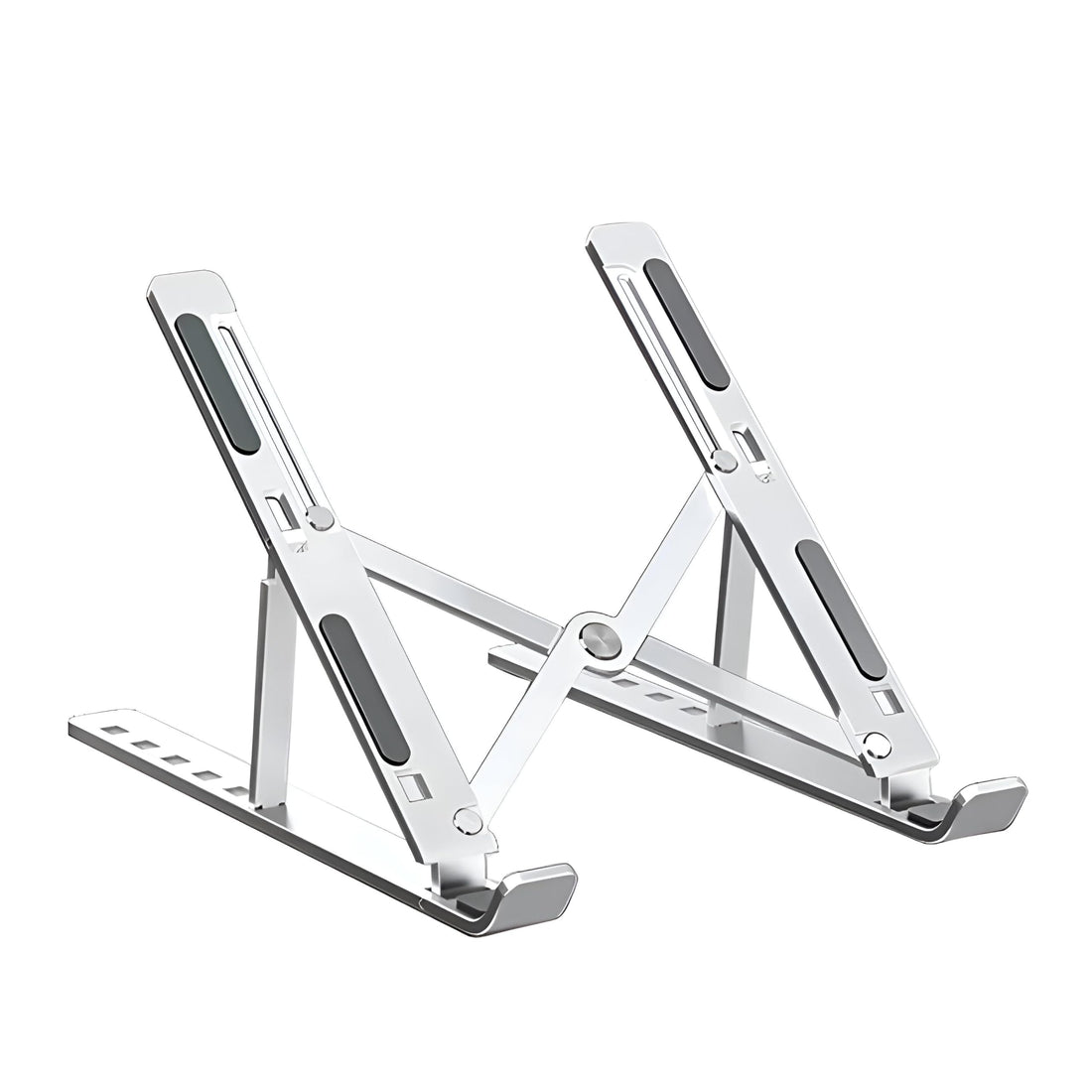 Portable Device Holder - Versatile, lightweight stand for tablets and laptops, perfect for travel, car trips, and desk use, easy to carry along with your bag for convenience (white)