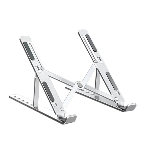 Portable Device Holder - Versatile, lightweight stand for tablets and laptops, perfect for travel, car trips, and desk use, easy to carry along with your bag for convenience (white)