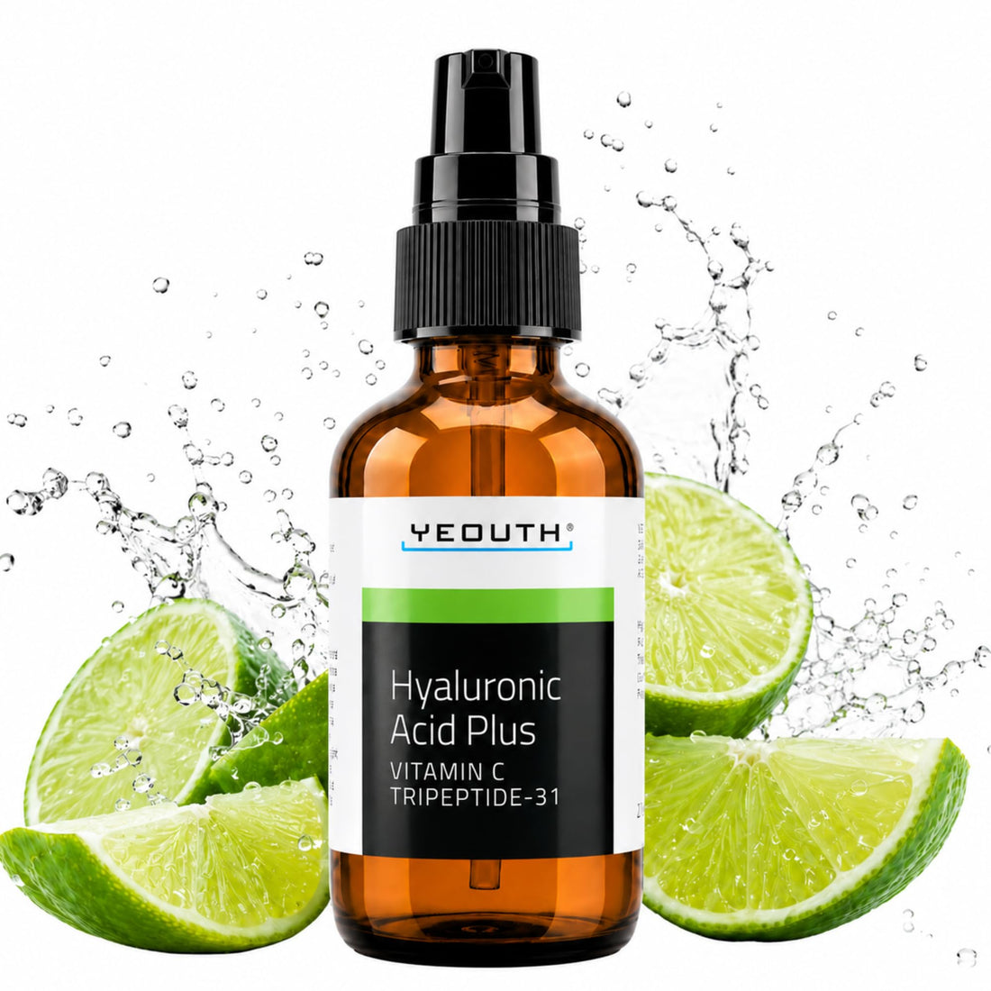 YEOUTH Hyaluronic Acid Serum for Face with Vitamin C, Hydrating Face Serum or Women & Men, Minimize the Look of Wrinkles, Patchy & Dull Skin