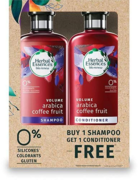 Herbal Essences Bio:Renew Arabica Coffee Fruit Shampoo + Conditioner 400ml