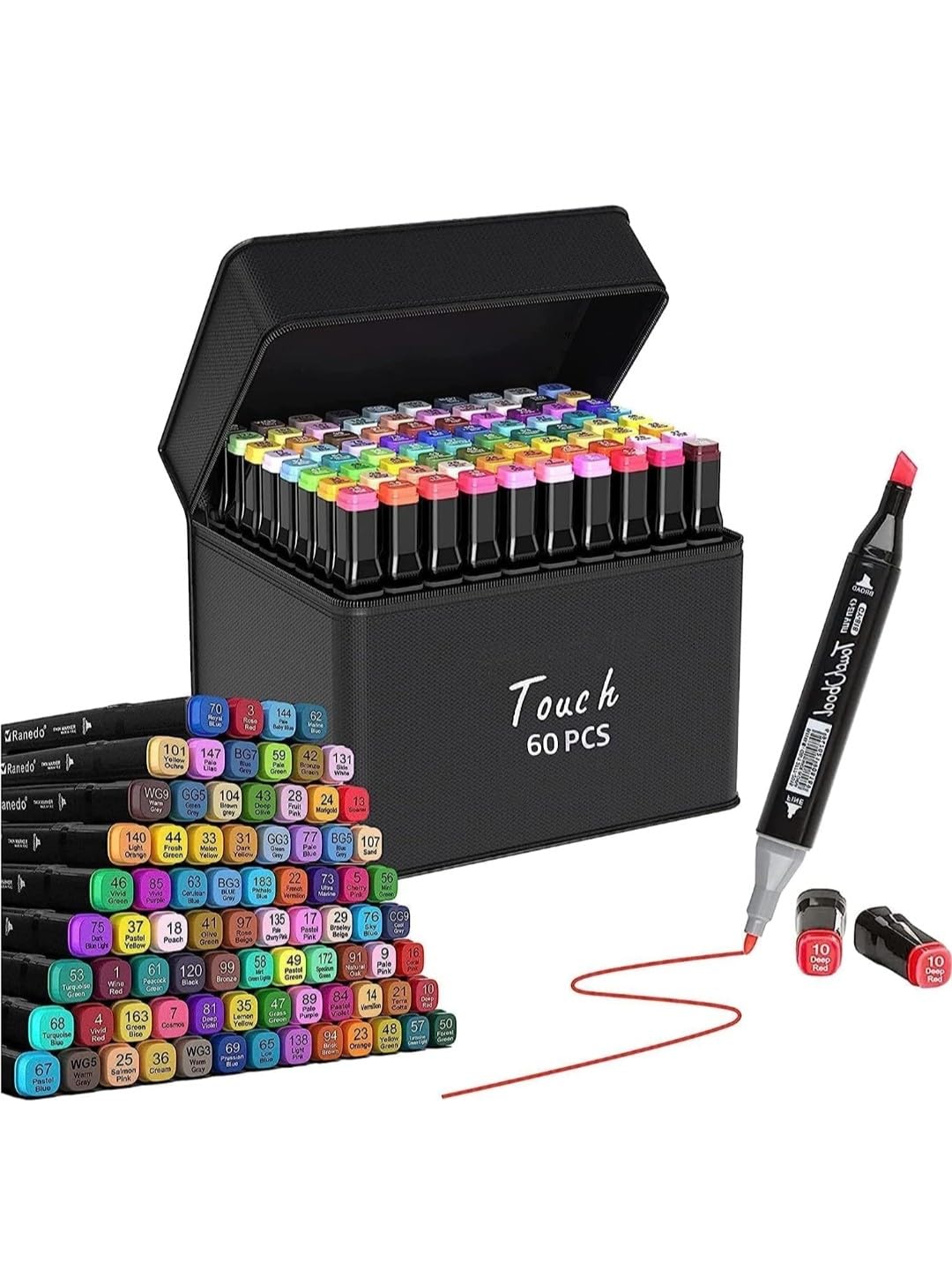 Fantastic-Kids-Toys 60 Piece Art Touch Marker Set