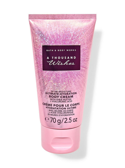 Bath and Body Works A Thousand Wishes Travel Size Ultimate Hydration Body Cream |70 g / 2.5 oz |Travel Size Ultimate Hydration Body Cream|Woodsy Fragrance|Unisex