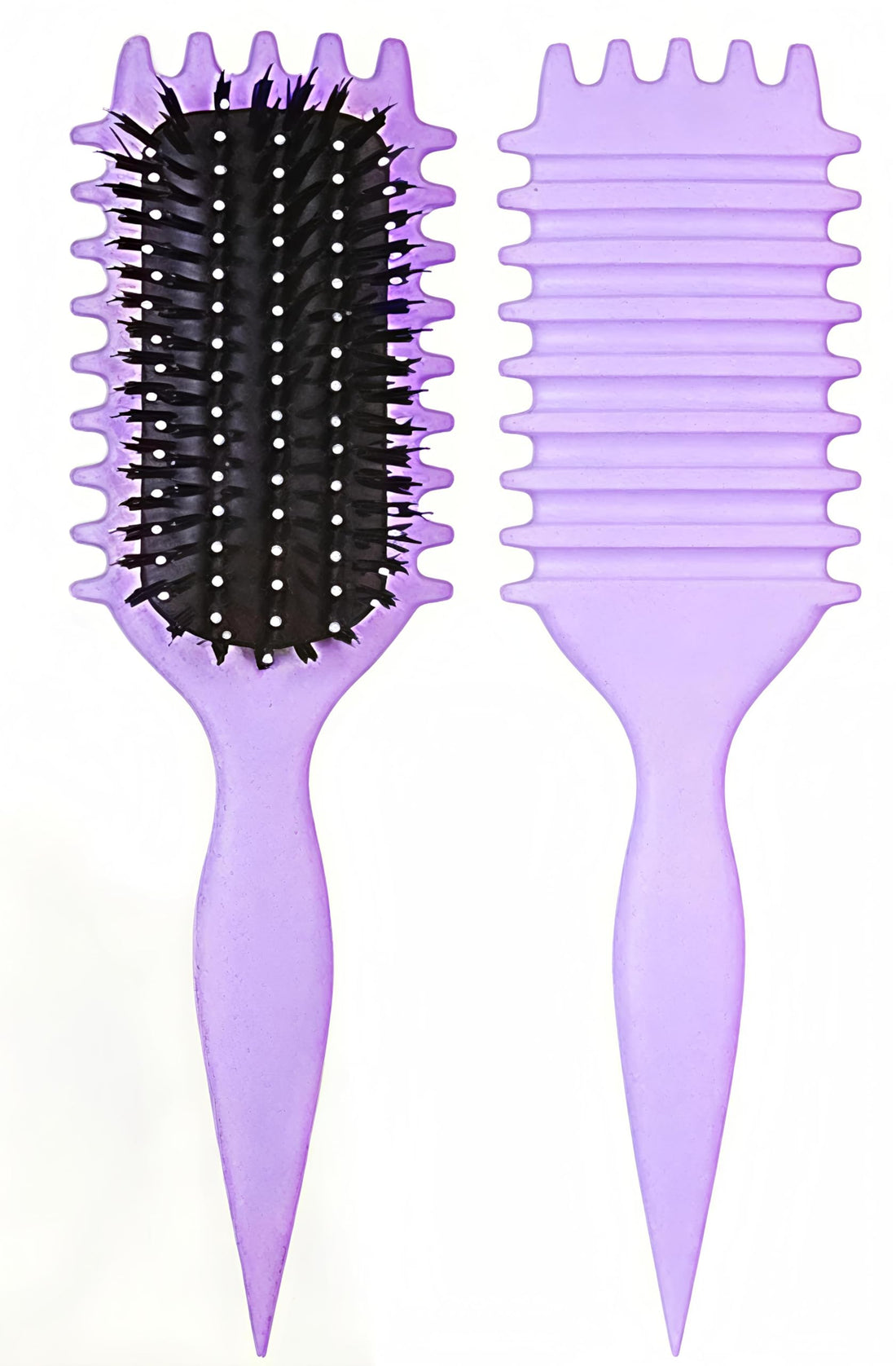 Curl Defining Brush, 1 PCS Curly Hair Brush, Brush for Curly Hair, for Combing and Shaping Men's and Women's Curls to Reduce Pulling (Purple)