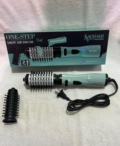 1200W Professional Spin Hair Dryer Brush for Women and Girls, Dry and Keep Hair Moisture and Reduce Styling Time.MO-7153 Brush with Stylish Design for Easy Use at Home or as a Hair Styler.