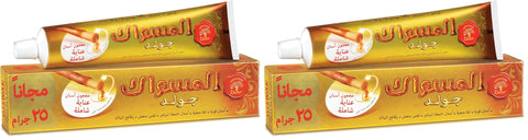 Dabur Miswak Gold Fresh Toothpaste (120g) + 20g Free| Pure Al-Arak Extracts | Fresh Breath, Strong Teeth and Healthy Gums | Fights Plaque (Pack of 2)