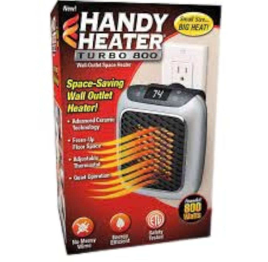 Electric Handy Room Heater Handy Heater Room Heater for Home, Office, Compact Plug-in, The Wall Outlet